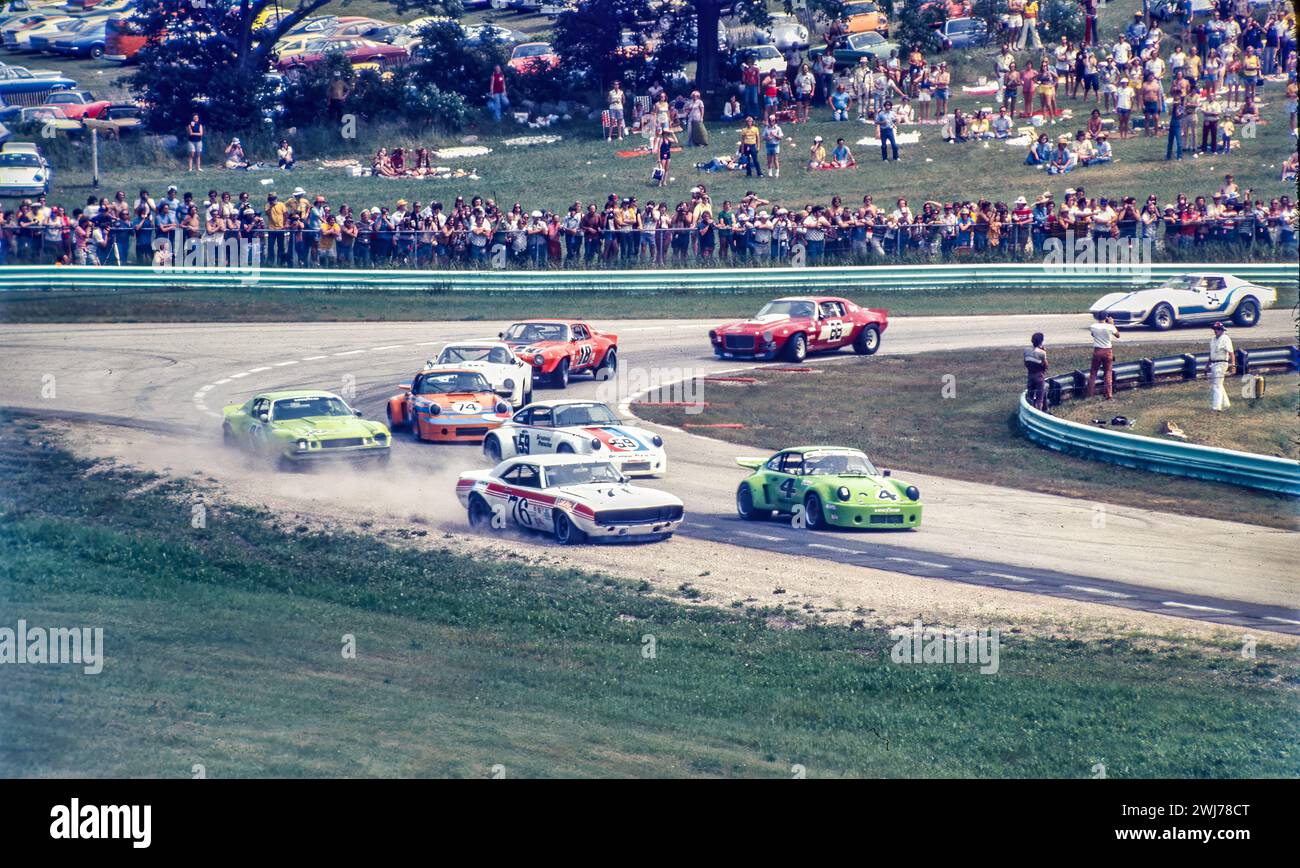 The  1974 Trans-Am at Road America in Elkhart Lake Wisconsin USA Stock Photo