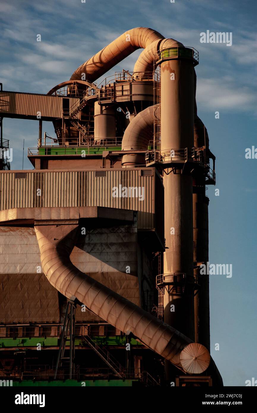 The Holcim cement factory plant, former Lafarge (both companies merged