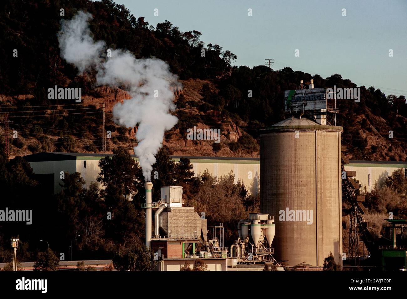 The Holcim cement factory plant, former Lafarge (both companies merged