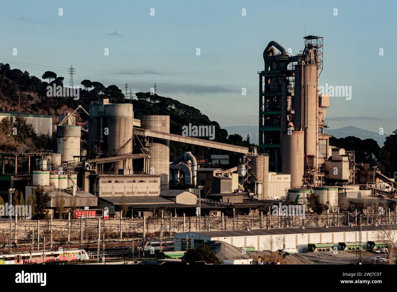 The Holcim cement factory plant, former Lafarge (both companies merged