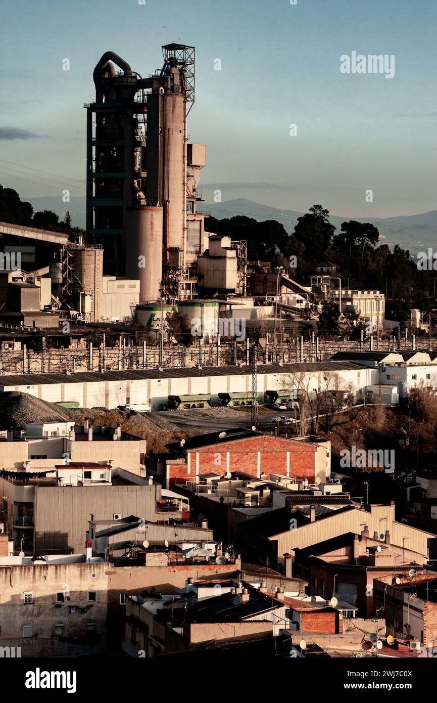 The Holcim cement factory plant, former Lafarge (both companies merged