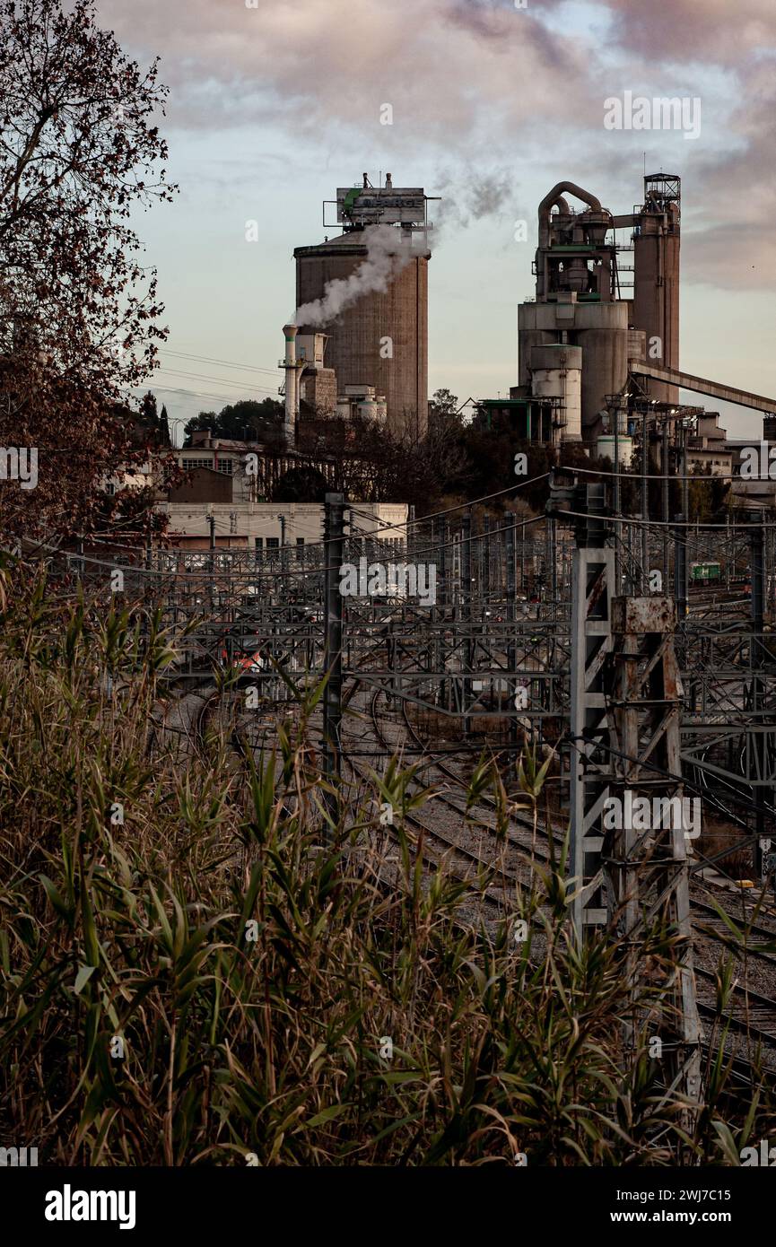 The Holcim cement factory plant, former Lafarge (both companies merged