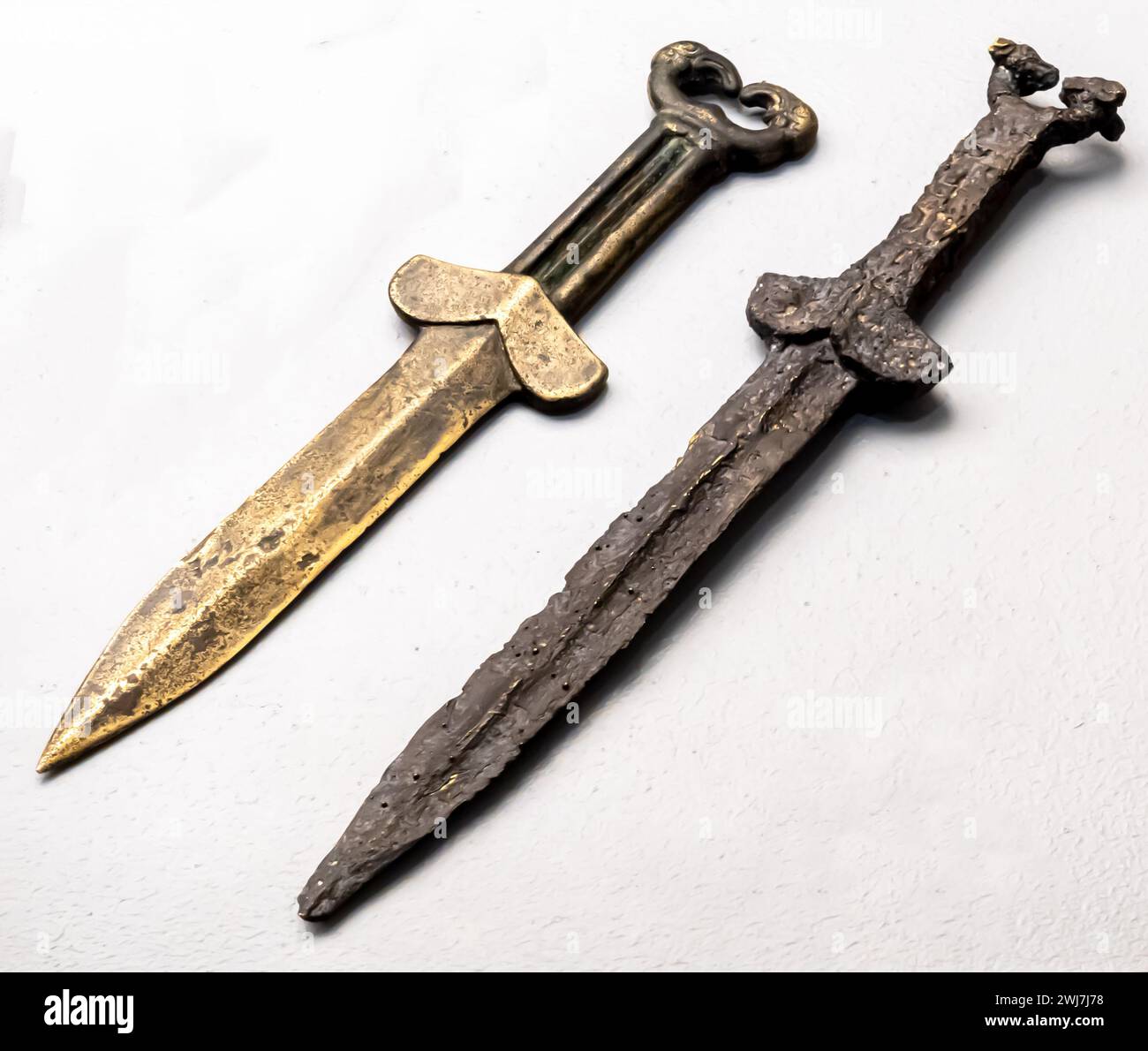 Bronze daggers, 8th - 4th century B.C. Kazakhstan Stock Photo
