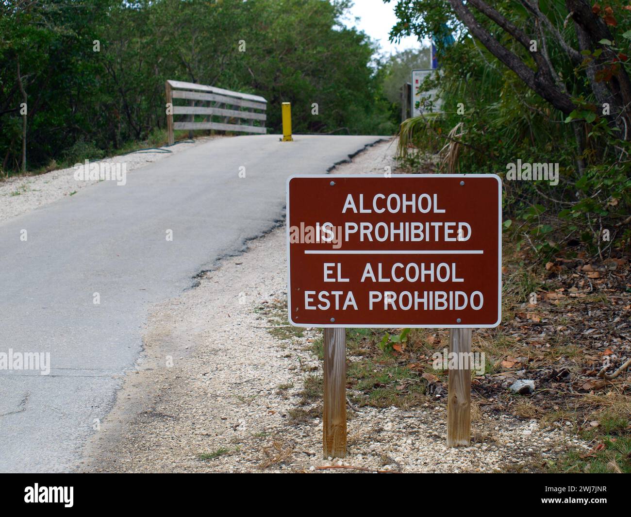 Miami, Florida, United States - January 27, 2024: Bilingual sign in ...