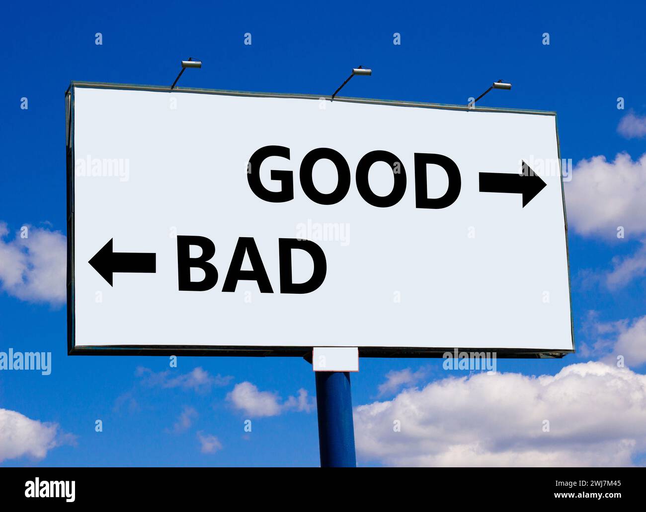 Good vs bad comparison hi-res stock photography and images - Alamy