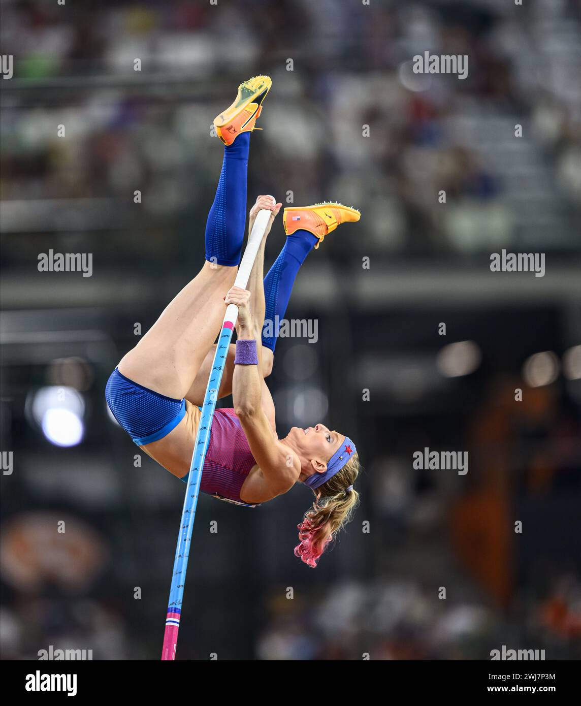 Sandi MORRIS participating in the Pole Vault at the World Athletics ...