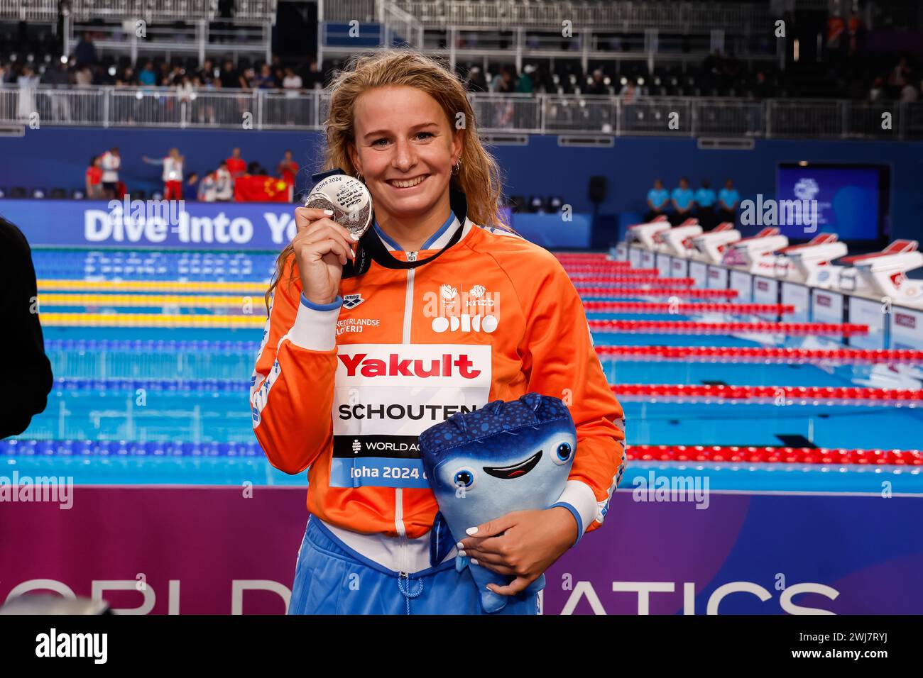 DOHA, QATAR FEBRUARY 13 Tes Schouten of the Netherlands competing in