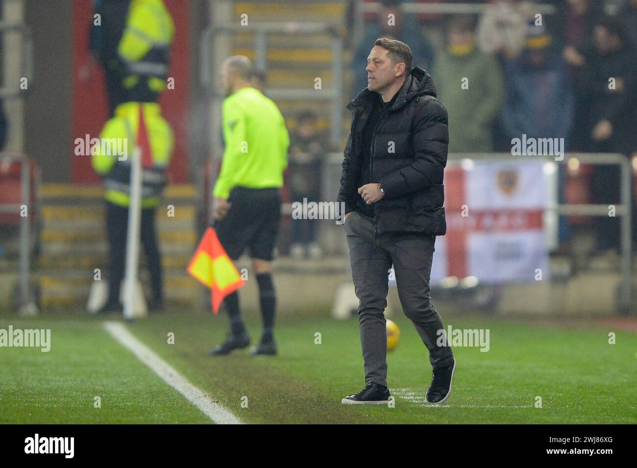 Leam Richardson manager of Rotherham United during the Sky Bet ...
