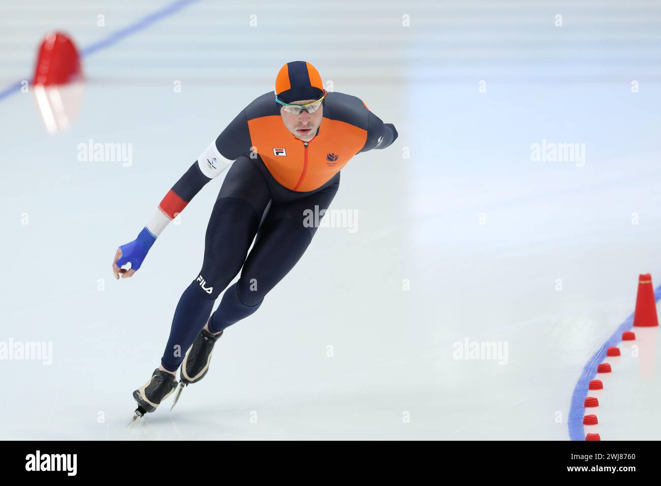 FEB 6, 2022 - Beijing, China: Sven Kramer of Team Netherlands competes in the Speed Skating Men's 5,000m Final at the Beijing 2022 Winter Olympic Game Stock Photo