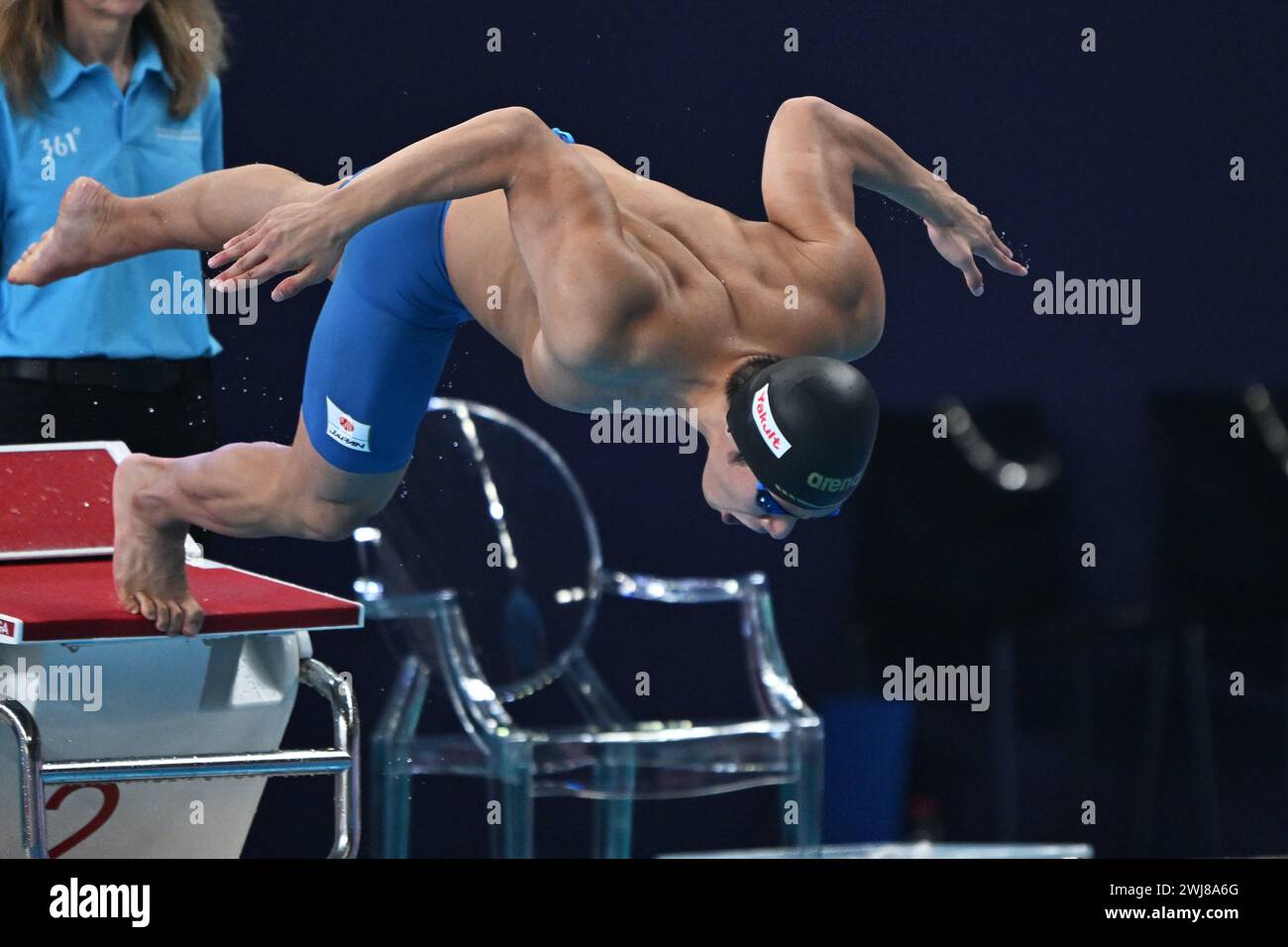 Tomoru Honda from Japan during World Aquatics Championships Doha 2024