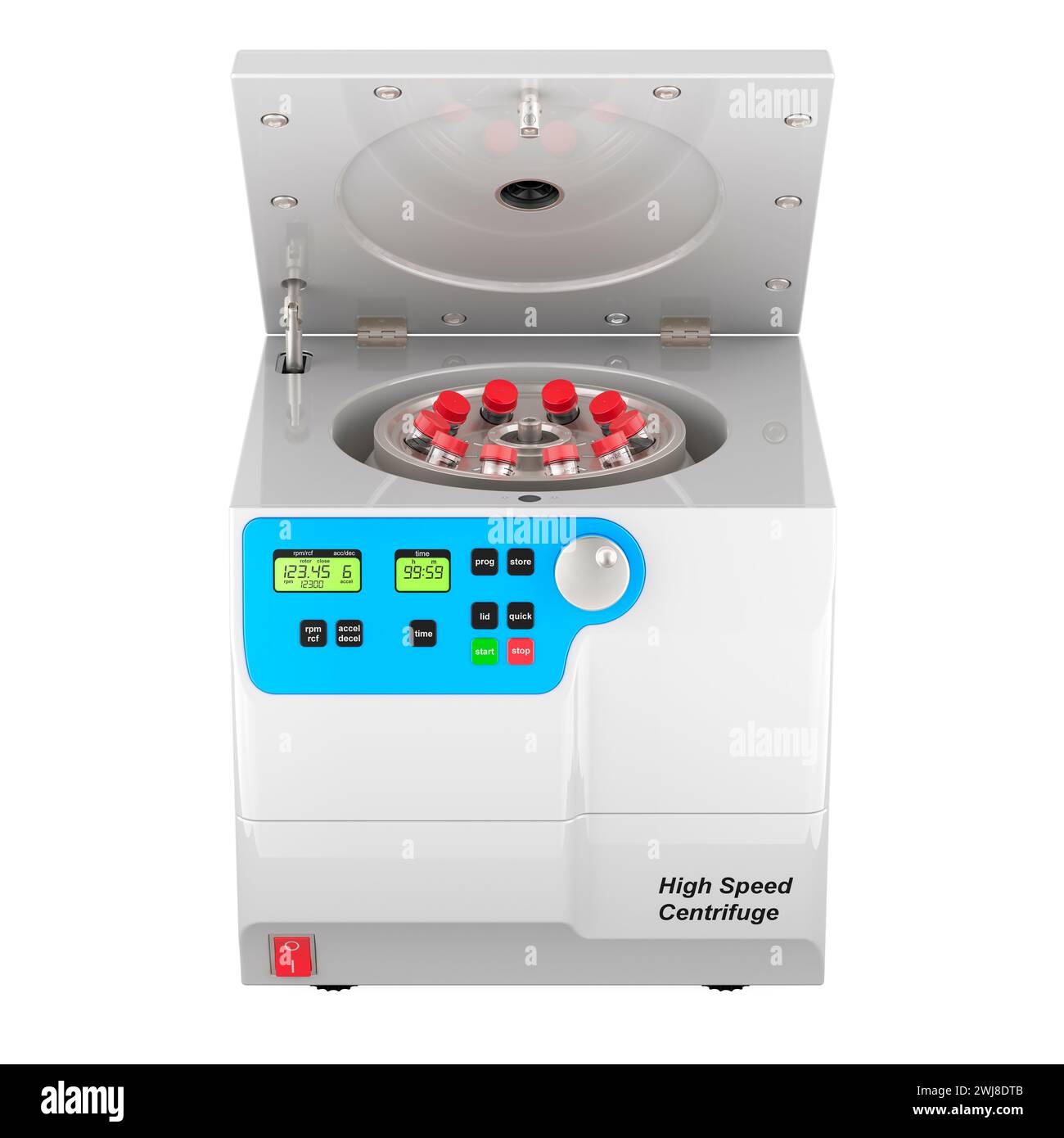 Laboratory centrifuge, 3D rendering isolated on white background Stock ...