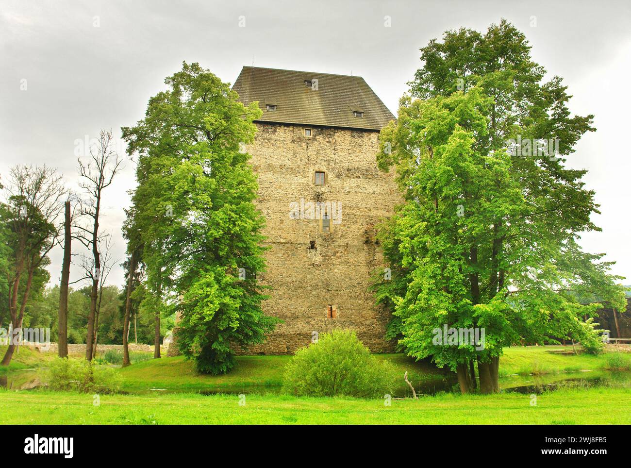 Medieval Ducal Tower in Siedlęcin, Poland Stock Photo Alamy