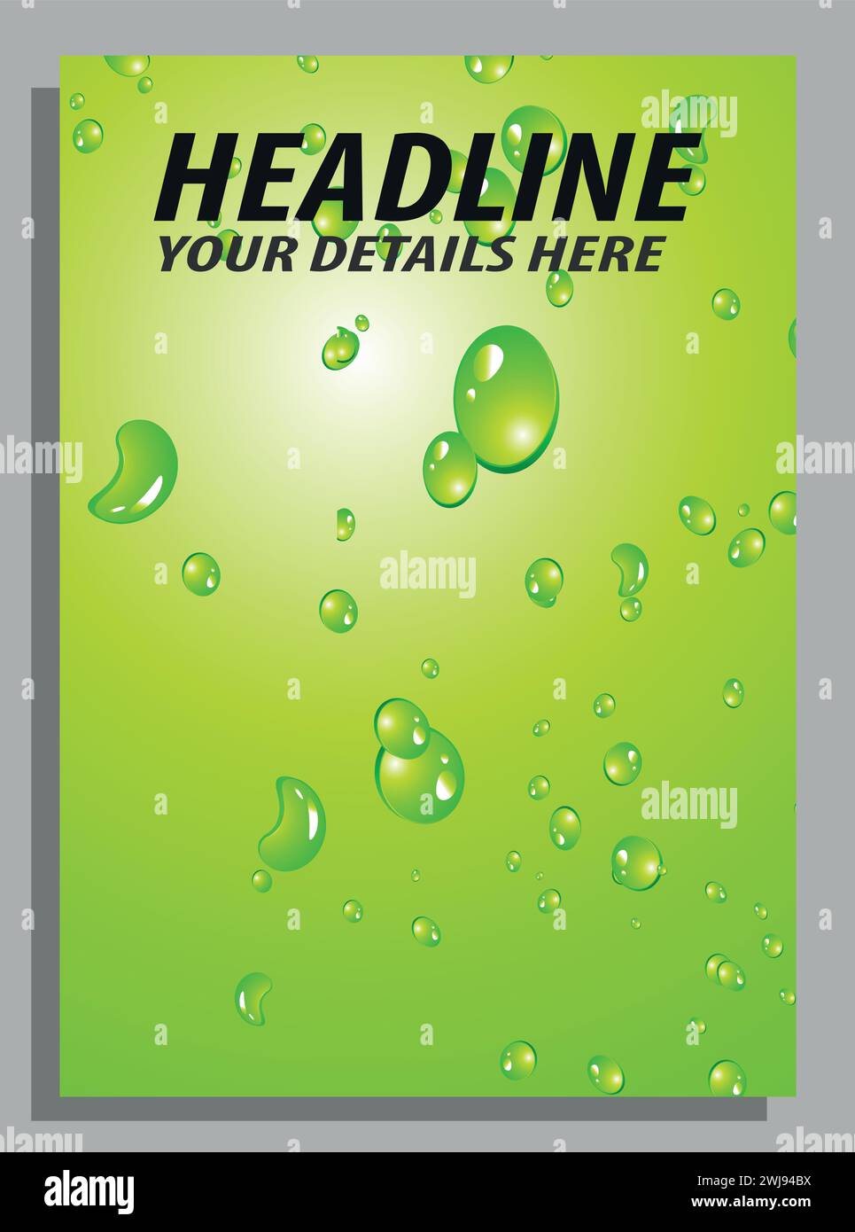 Vector Abstract polygonal Business flyer template Stock Vector