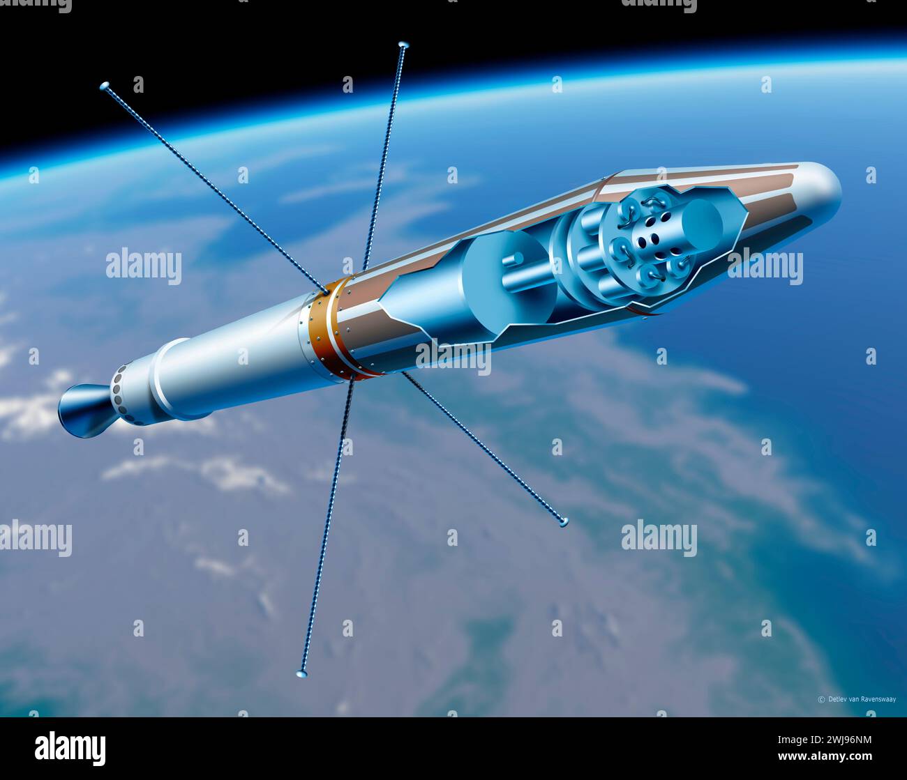 Explorer 1 satellite, illustration Stock Photo - Alamy