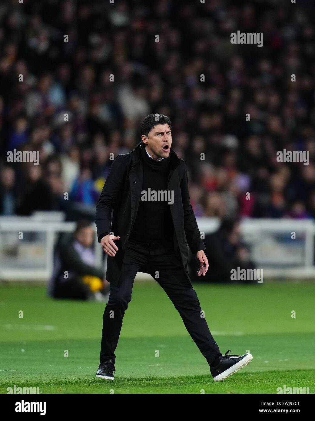 Barcelona, Spain. 11th Feb, 2024. Granada CF head coach Alexander El