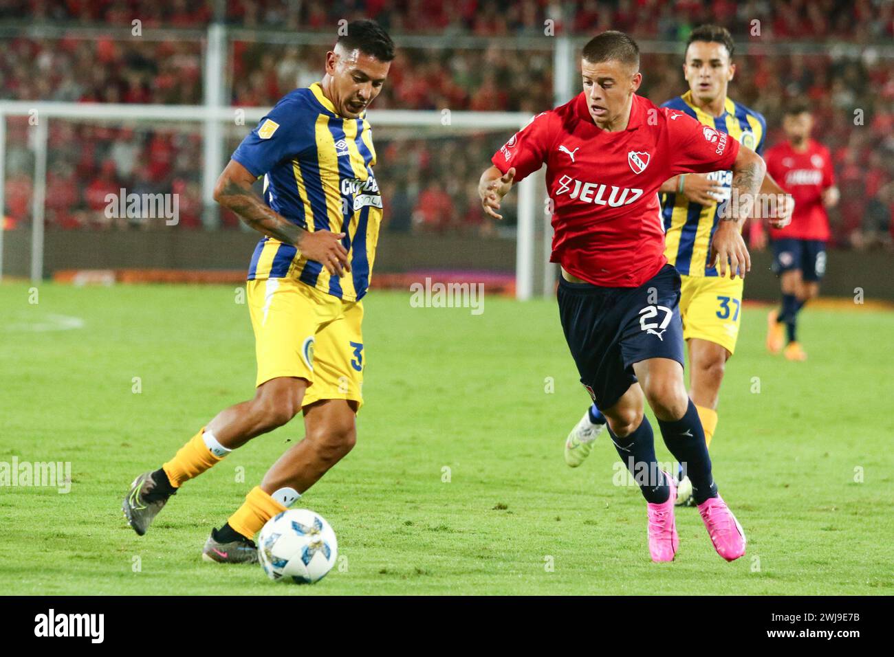 Buenos Aires, Argentina. 13th Feb, 2024. Diego Tarzia of Independiente during the match of 5th round of Argentina´s Liga Profesional de Fútbol at Ricardo Bochini Stadium ( Credit: Néstor J. Beremblum/Alamy Live News Stock Photo