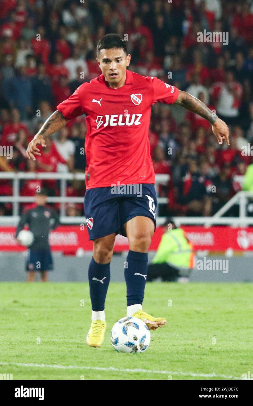 Buenos Aires, Argentina. 13th Feb, 2024. Lucas Gonzalez of Independiente during the match of 5th round of Argentina´s Liga Profesional de Fútbol at Ricardo Bochini Stadium ( Credit: Néstor J. Beremblum/Alamy Live News Stock Photo