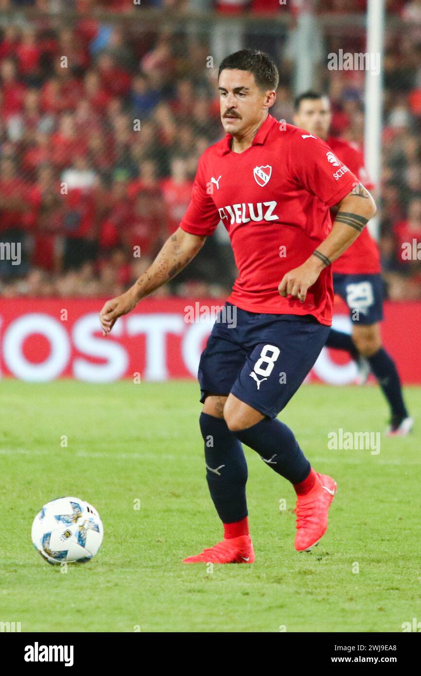 Buenos Aires, Argentina. 13th Feb, 2024. Gabriel Neves of Independiente during the match of 5th round of Argentina´s Liga Profesional de Fútbol at Ricardo Bochini Stadium ( Credit: Néstor J. Beremblum/Alamy Live News Stock Photo