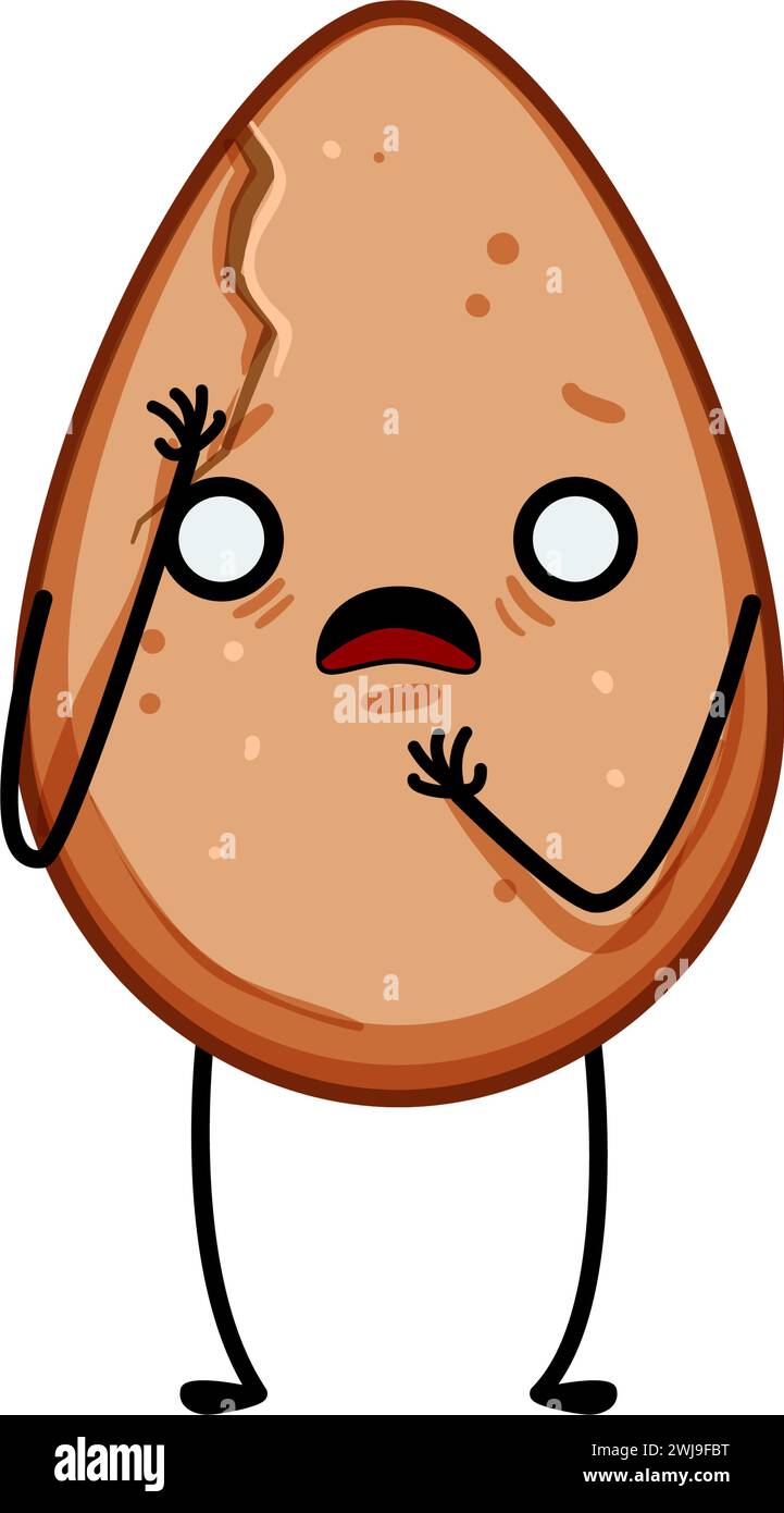 cute egg character cartoon vector illustration Stock Vector Image & Art ...