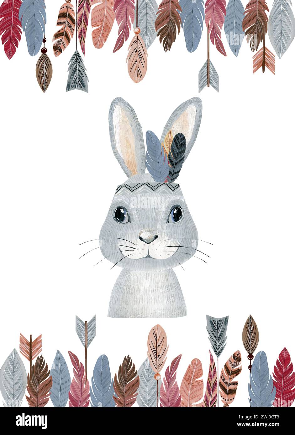 Boho rabbit hi-res stock photography and images - Alamy