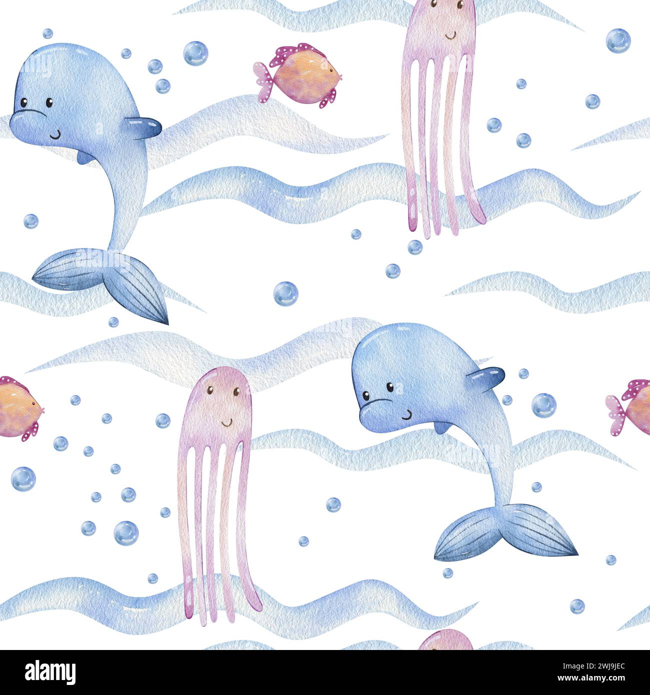 Watercolor seamless pattern Stock Photo - Alamy