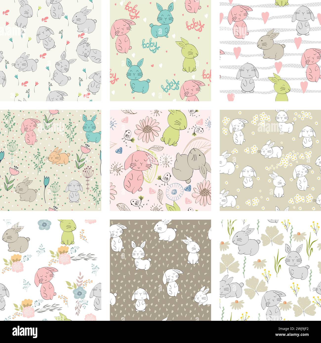 Vector seamless patterns Stock Vector Image & Art - Alamy