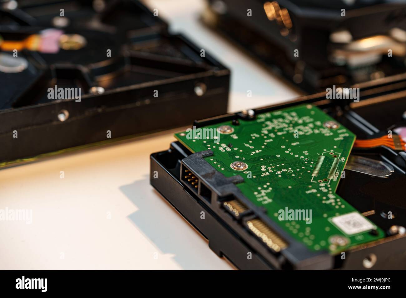 Computer parts of processing unit close up Stock Photo - Alamy