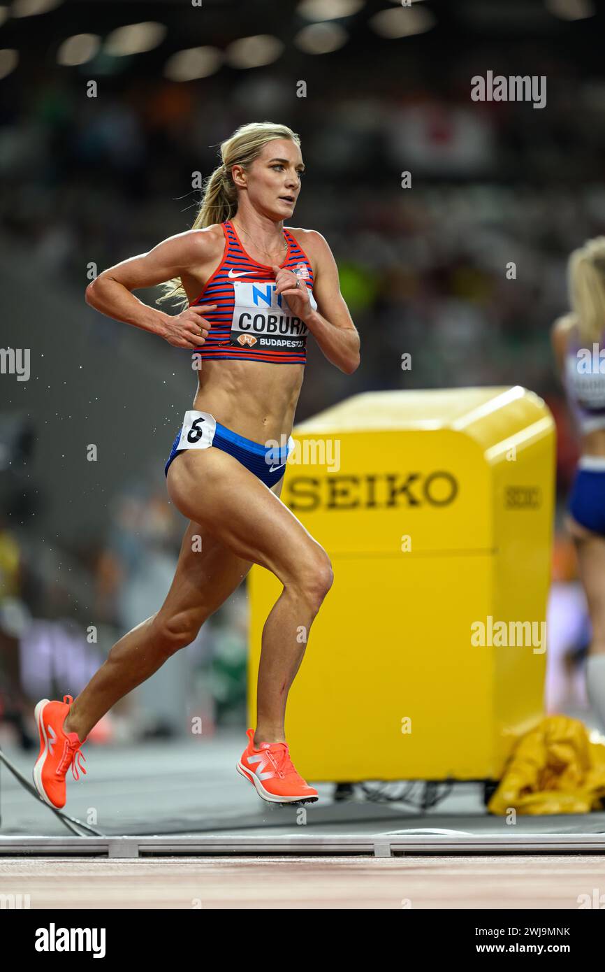 Emma COBURN participating in the 3000 METRES STEEPLECHASE at the World