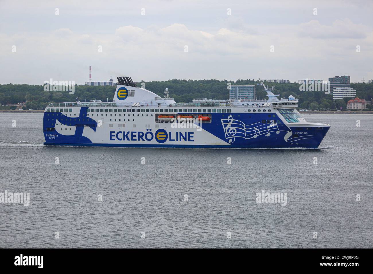 Cruiseferry MS Finlandia operated by Finnish ferry operator Eckerö Line between Tallinn & Helsinki, Baltic cruise passenger ship, passengers ferries Stock Photo