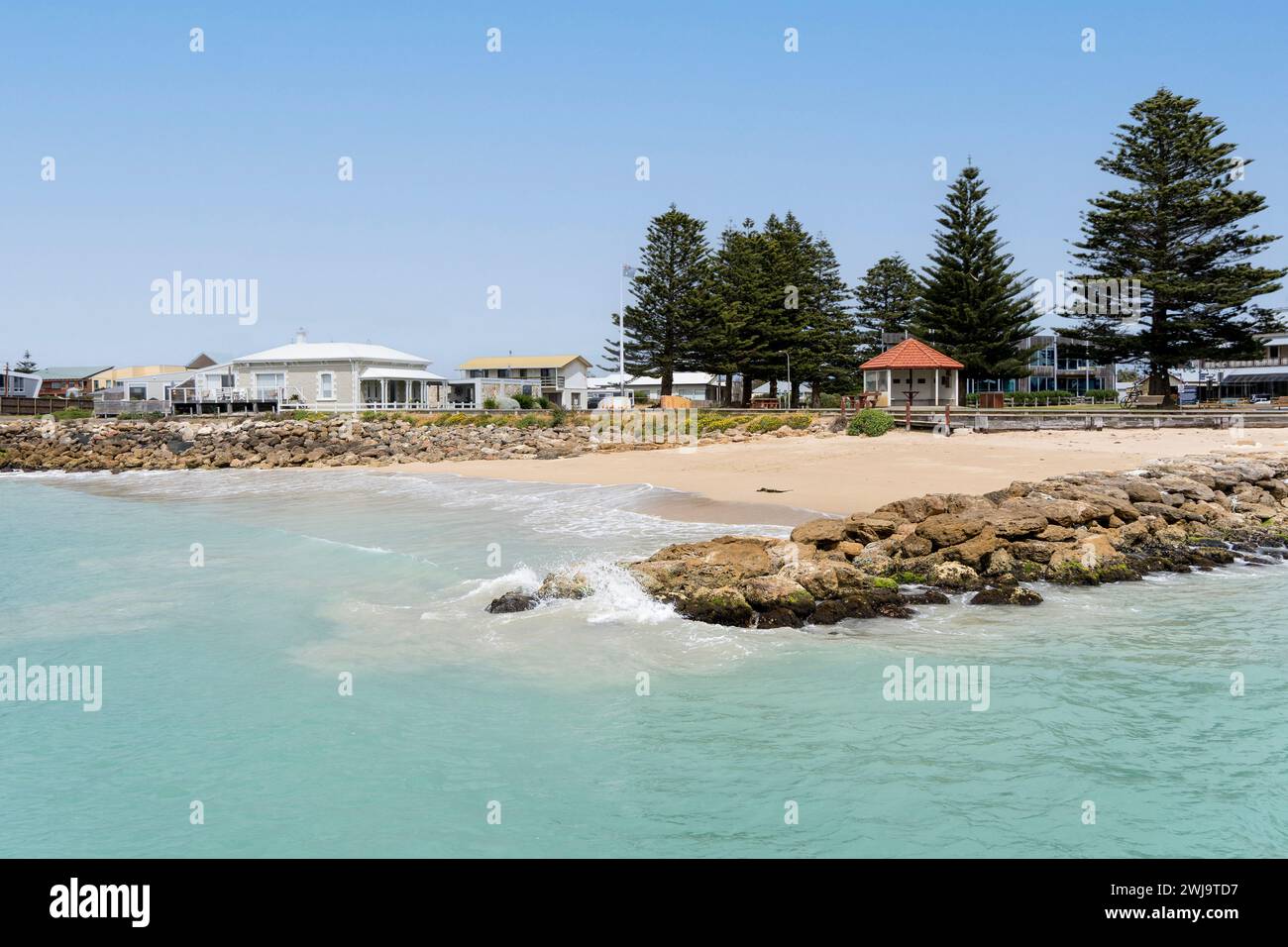 Surf beach in Beachport, South Australia Stock Photo - Alamy