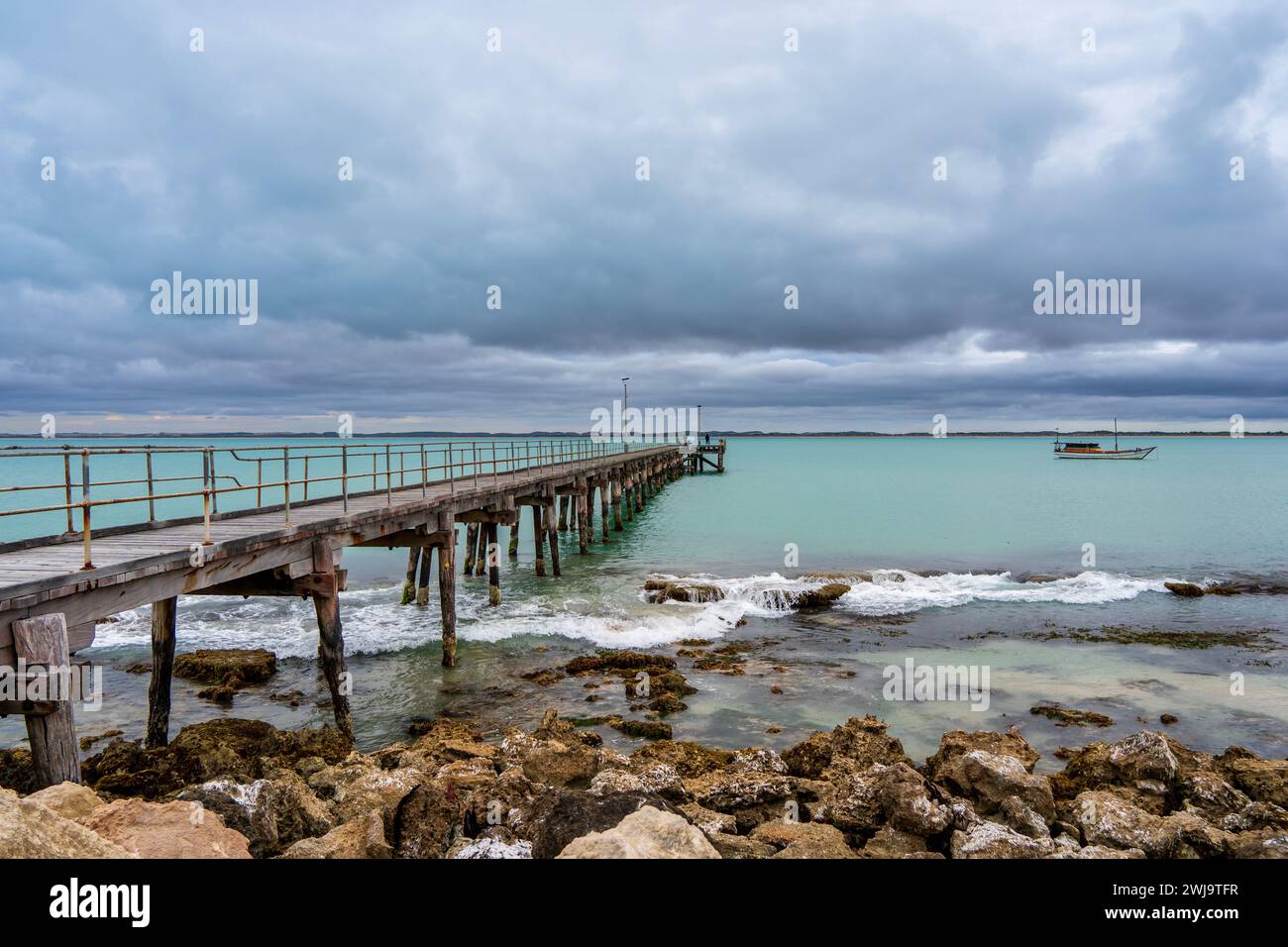 The Robe Jetty in South Australia Stock Photo Alamy