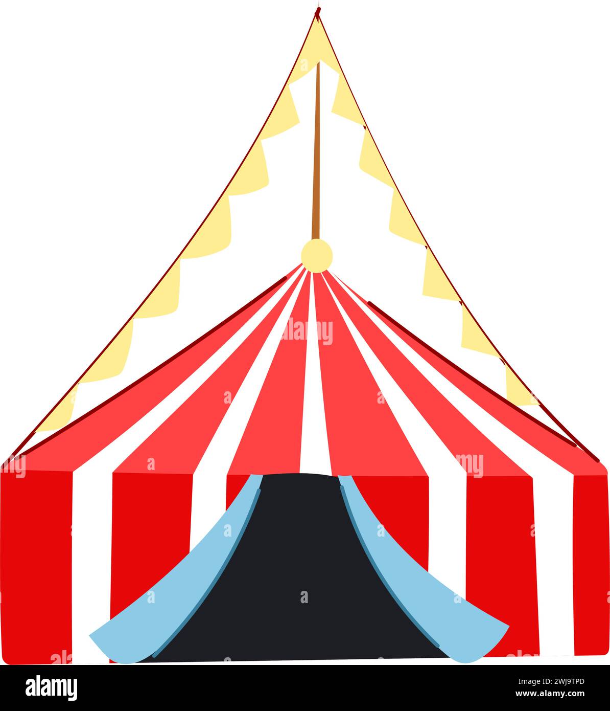 fair circus tent cartoon vector illustration Stock Vector Image & Art ...