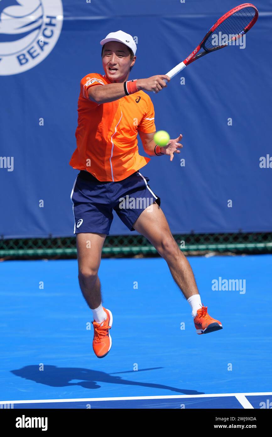 Delray Beach, Florida, USA. 11th Feb, 2024. SHINTARO MOCHIZUKI (JPN