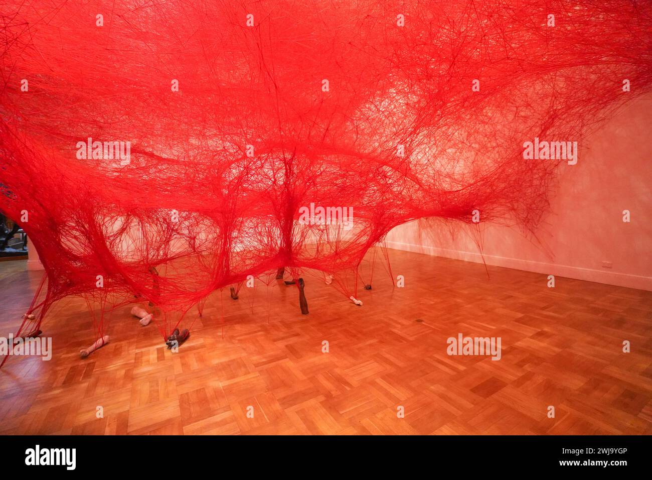 Absence Embodied, giant interwoven installation of intricately woven ...