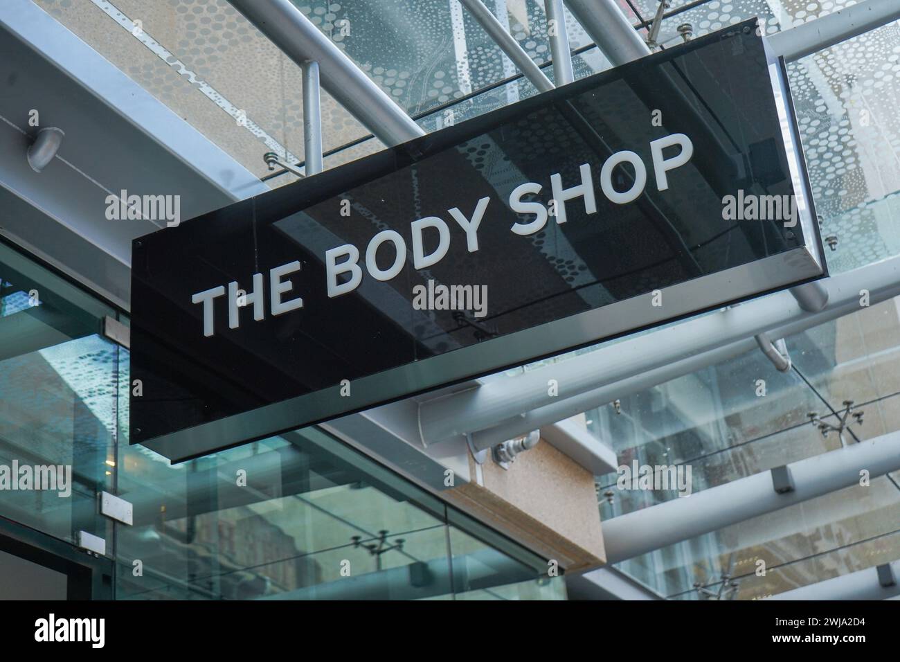 The Body Shop logo Stock Photo Alamy