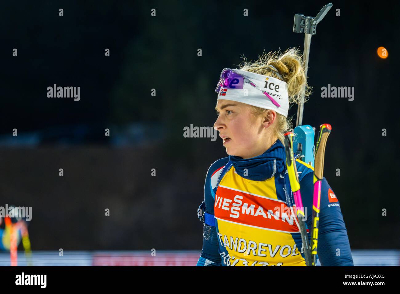 Ingrid Landmark Tandrevold of Norway seen in action during the official