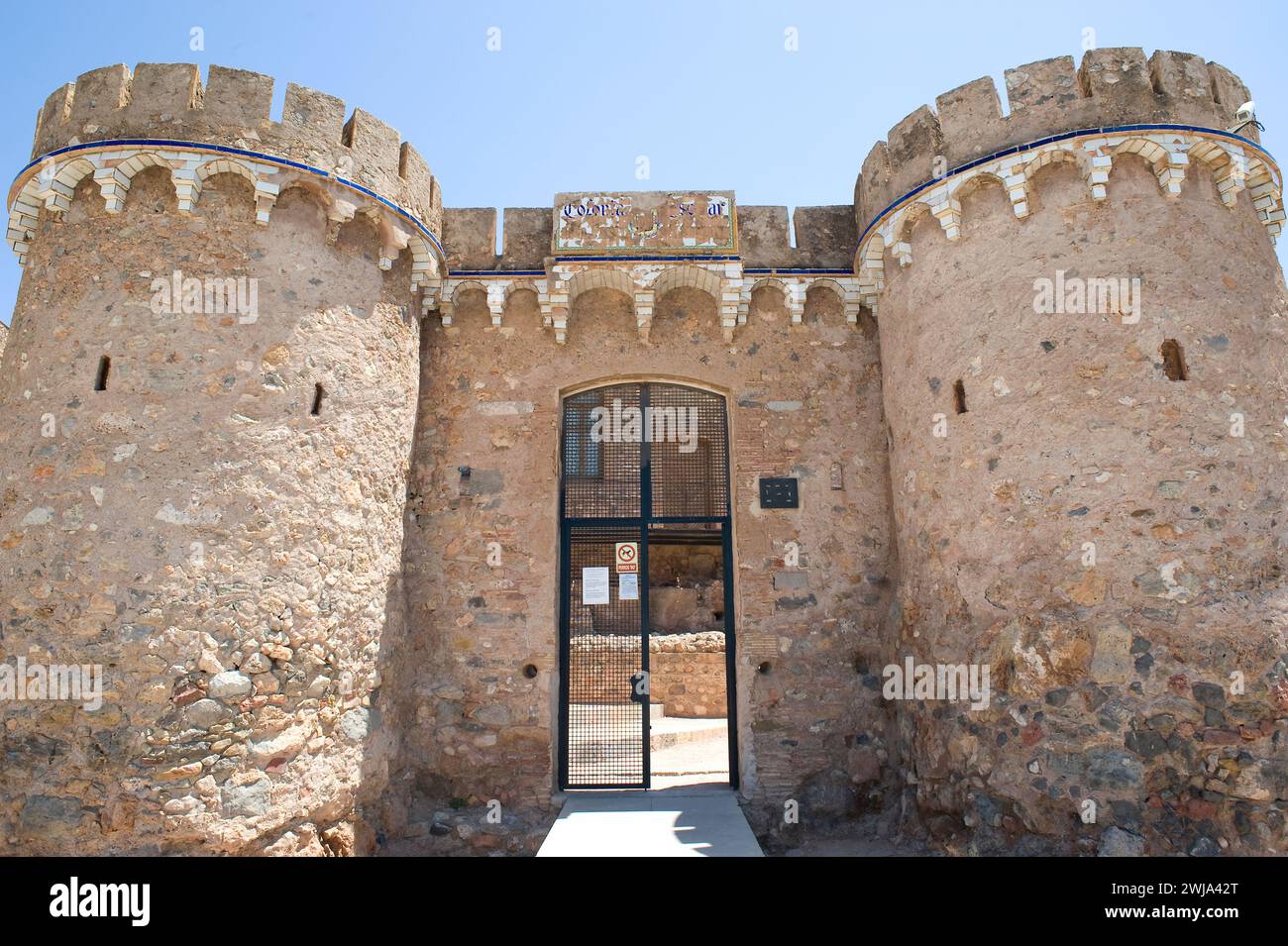 Onda, muslim castle (10th century). Plana Baixa, Castellon, Comunidad Valenciana, Spain. Stock Photo