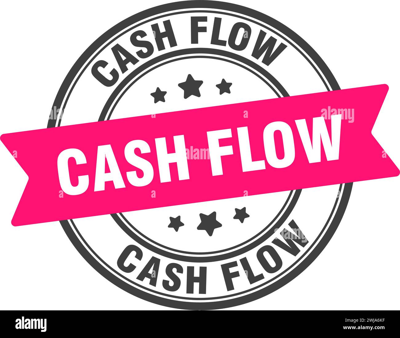 Cash Rounding Sign cash flow stamp. cash flow round sign. label on transparent background ...