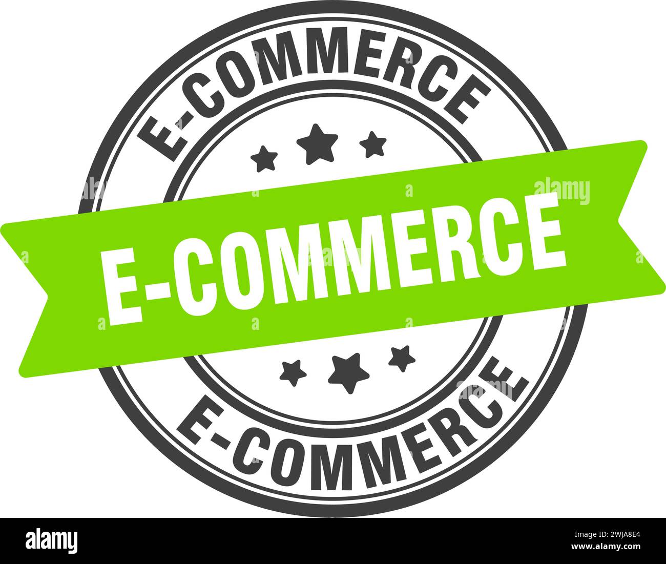 E Comerce Sign In e-commerce stamp. e-commerce round sign. label on transparent ...