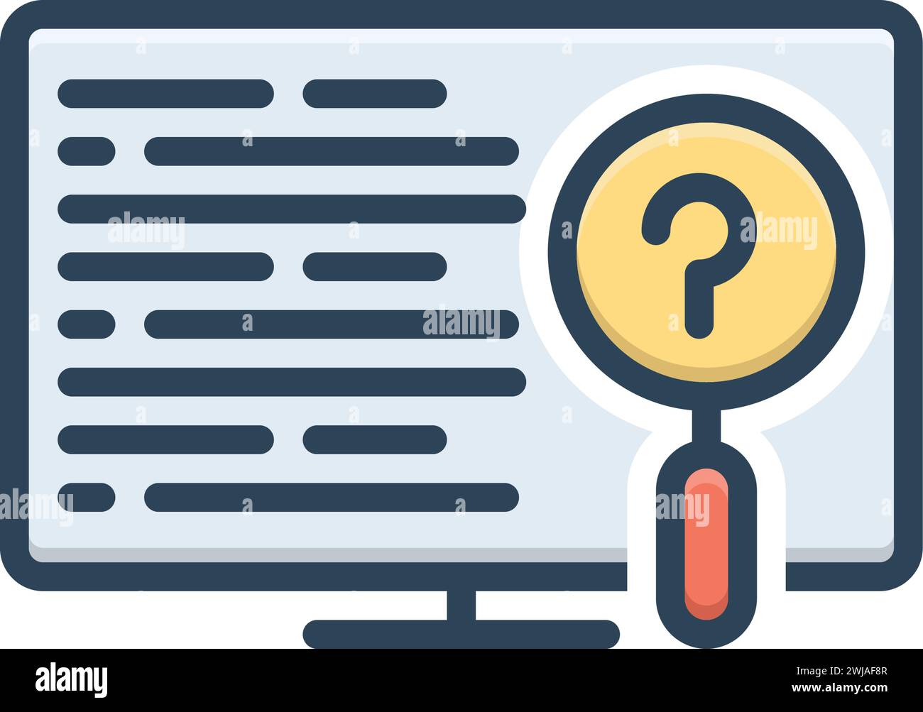 Icon for inquiry,scrutinization Stock Vector Image & Art - Alamy