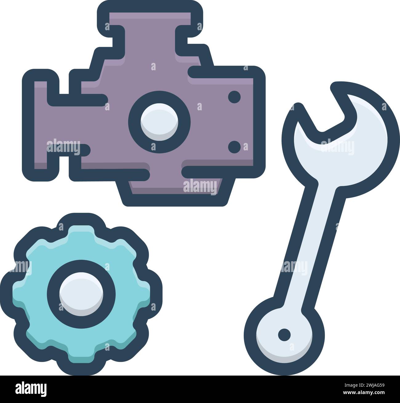 Icon for part,auto part Stock Vector