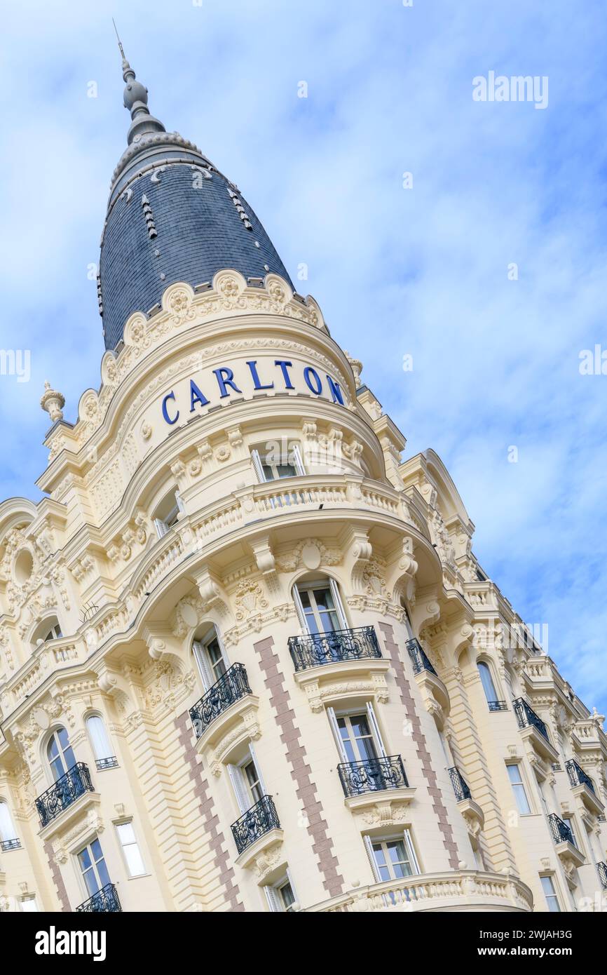 The Iconic Carlton Hotel In Cannes, French Riviera, Côte D'azur, France 