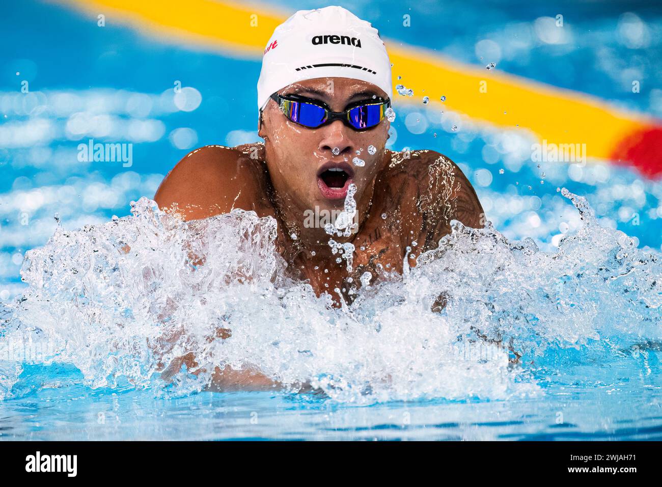 Shaine Casas of United States of America competes in the swimming men's