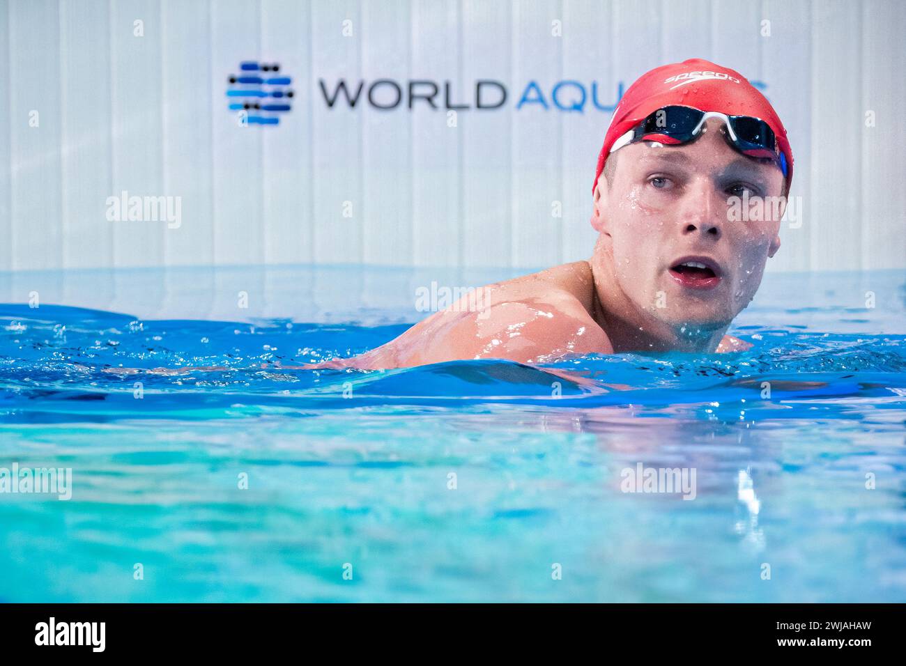 Duncan Scott of Great Britain competes in the swimming men's 200m