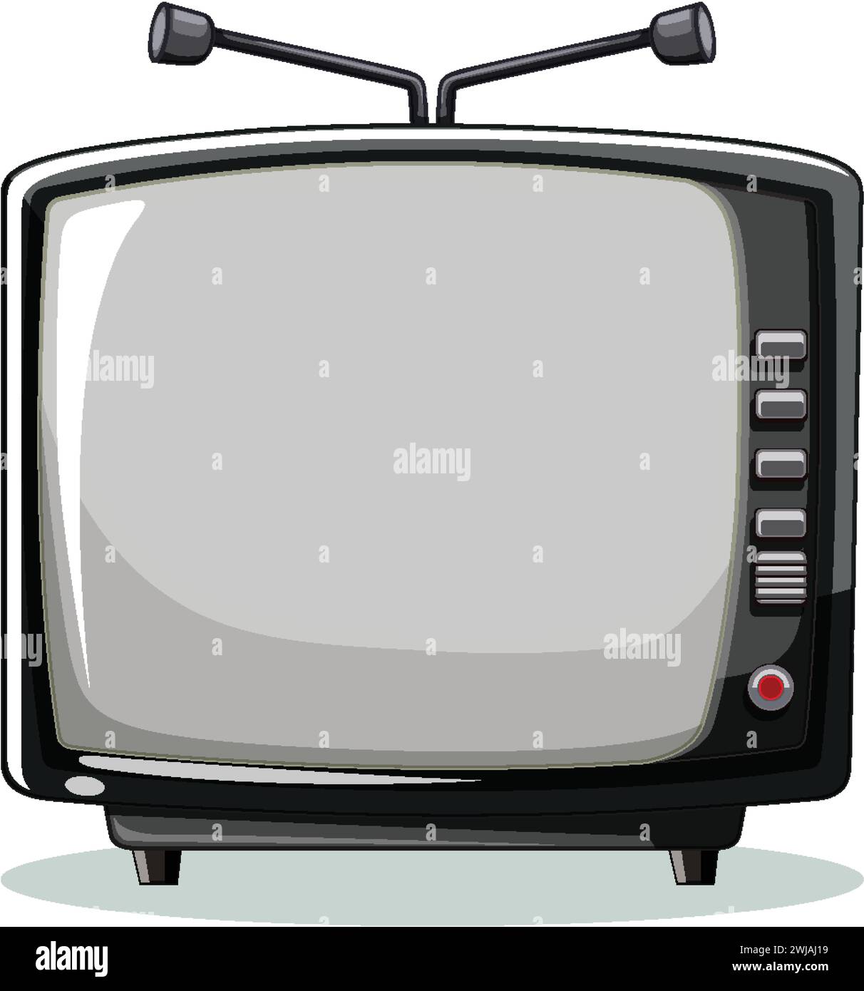 Vector graphic of a classic vintage TV Stock Vector Image & Art - Alamy