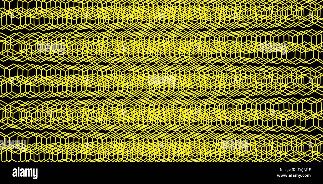 Repeated polygons honeycomb wallpaper seamless pattern. Stock Vector