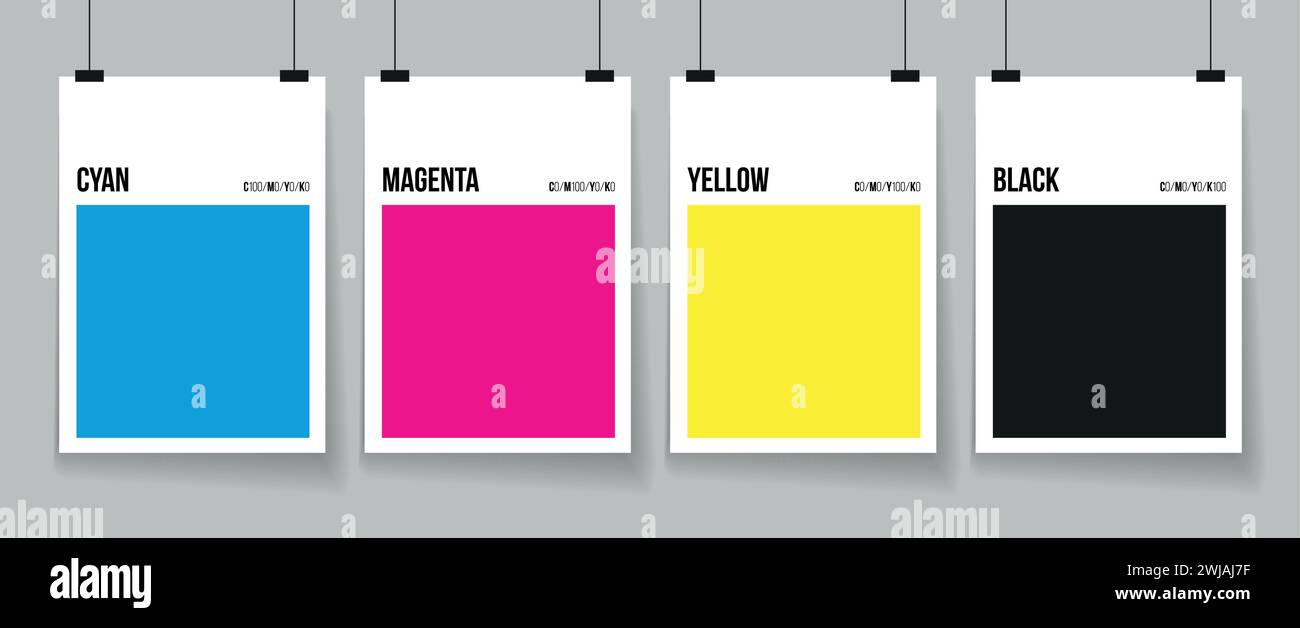Cmyk palette Stock Vector Images - Alamy