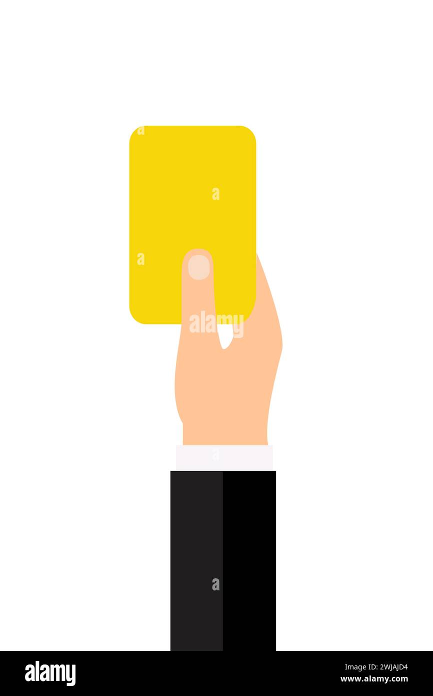 Yellow Card vector illustration design Stock Vector