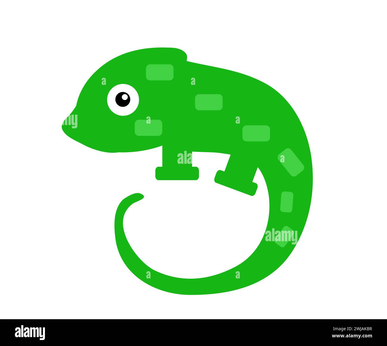 Chameleon silhouette vector illustration design Stock Vector