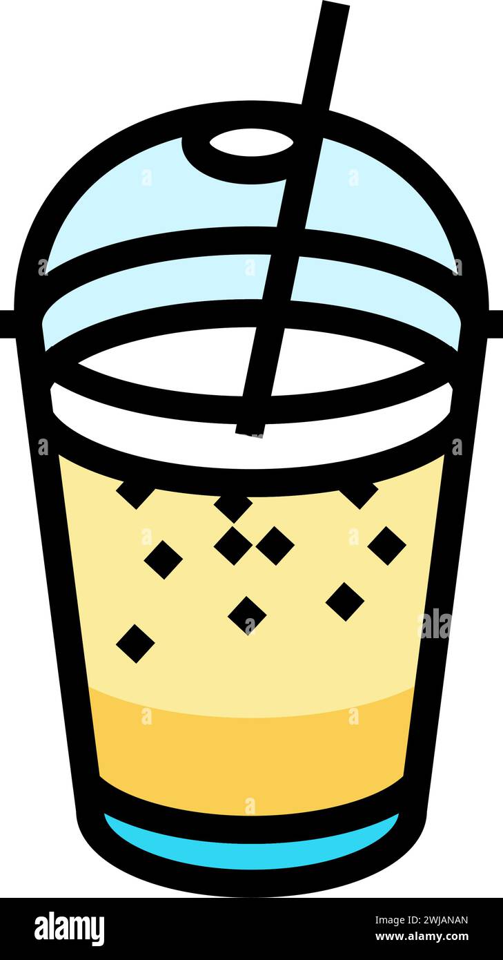 milkshake fast food color icon vector illustration Stock Vector Image ...